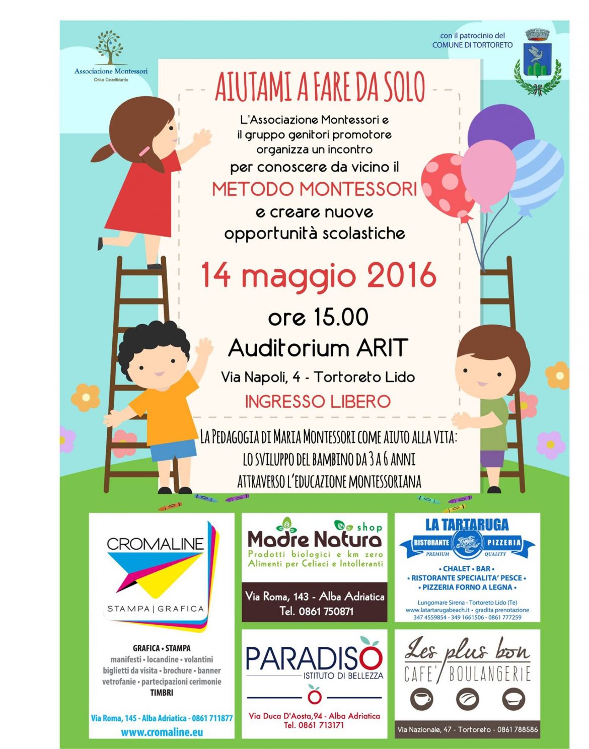 “Aiutami a fare da solo” approfondimento sul Metodo Montessori a Tortoreto (Te) | Mamma dove mi porti? Abruzzo e dintorni