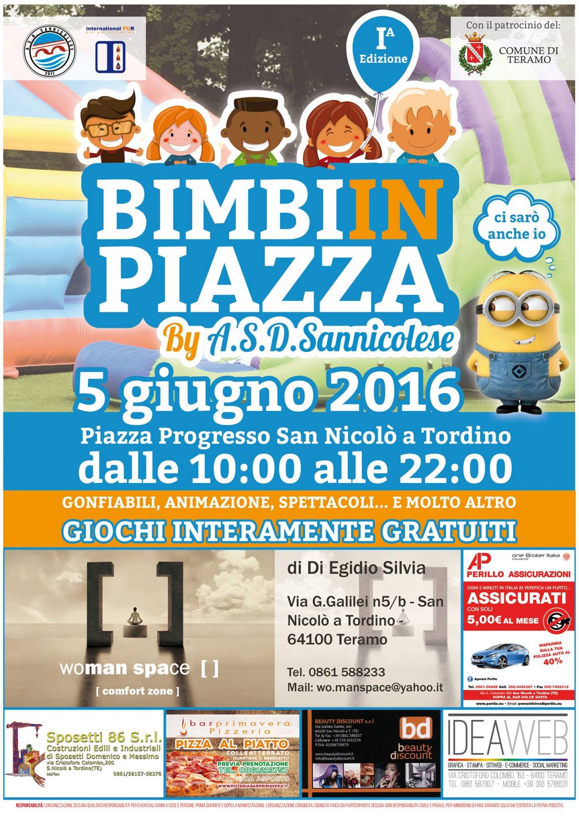Bimbi in Piazza a San Nicolò a Tordino (Te) | Mamma dove mi porti? Abruzzo e dintorni