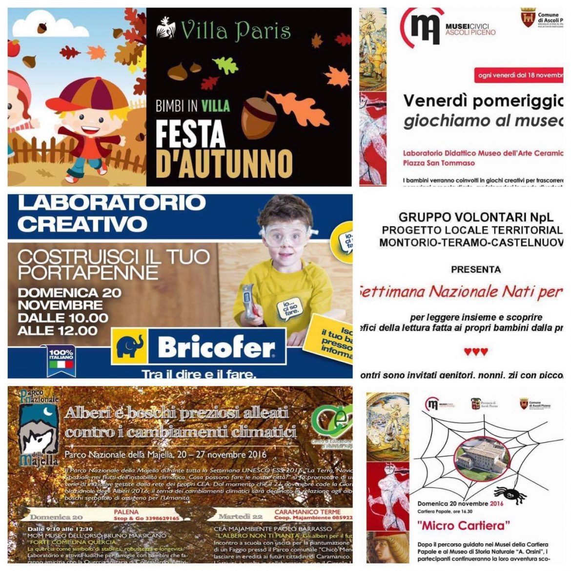 Eventi per famiglie in Abruzzo weekend 18 – 20 novembre 2016 | Mamma dove mi porti? Abruzzo e dintorni