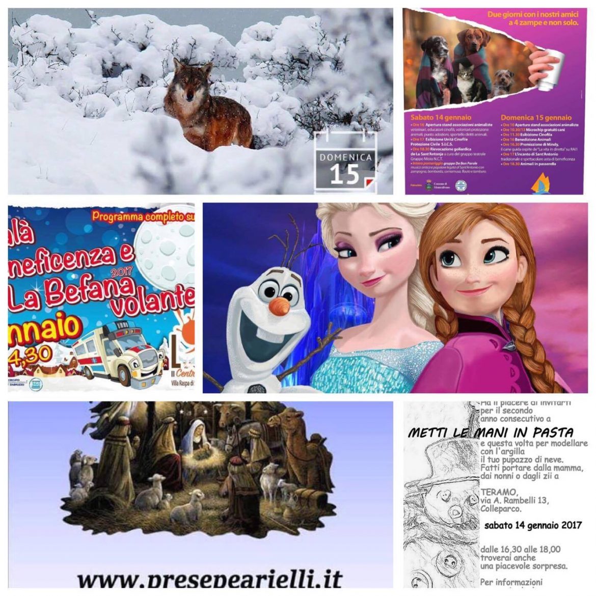Eventi per famiglie in Abruzzo weekend 13 -15 gennaio 2017