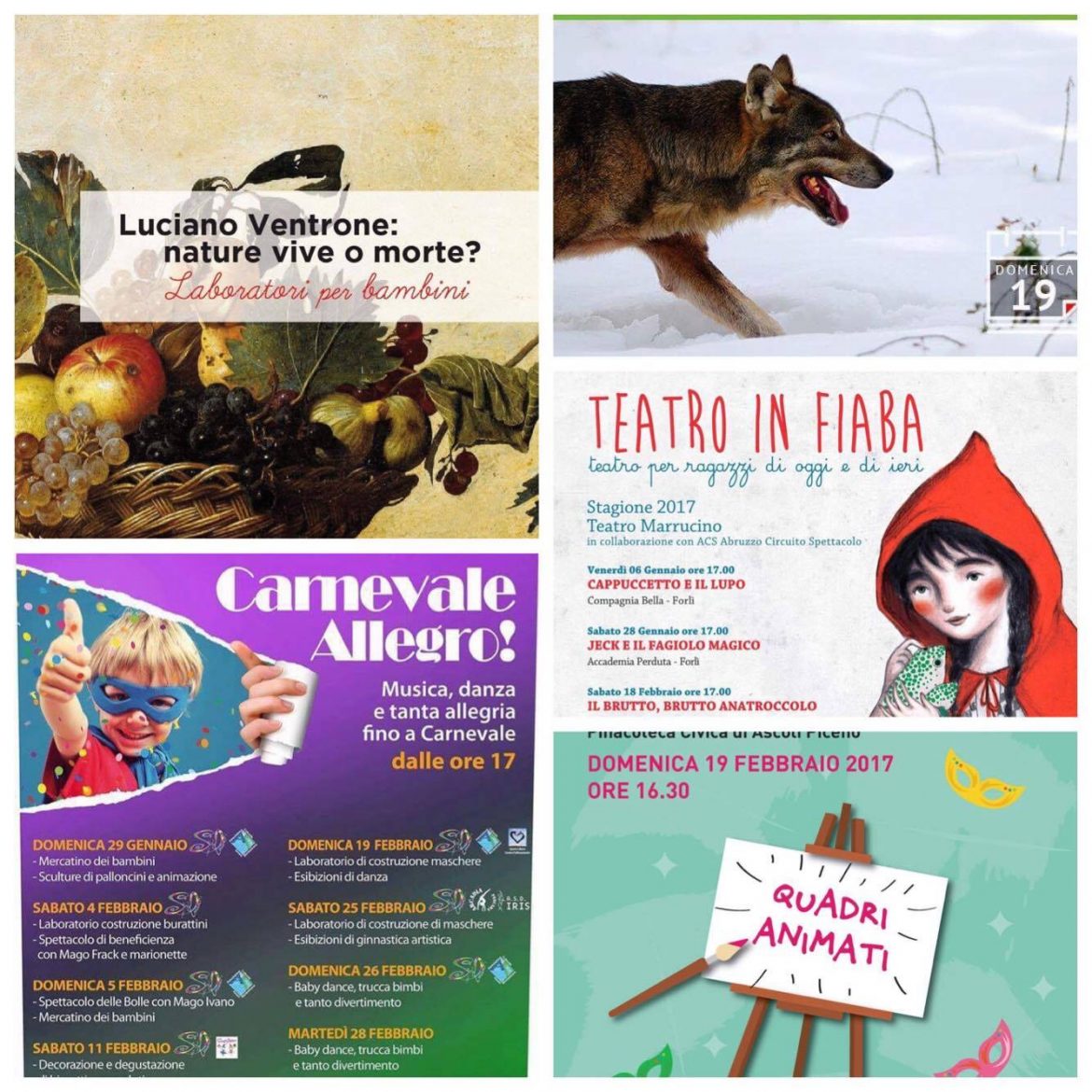 Eventi per famiglie in Abruzzo weekend 17 – 19 febbraio 2017