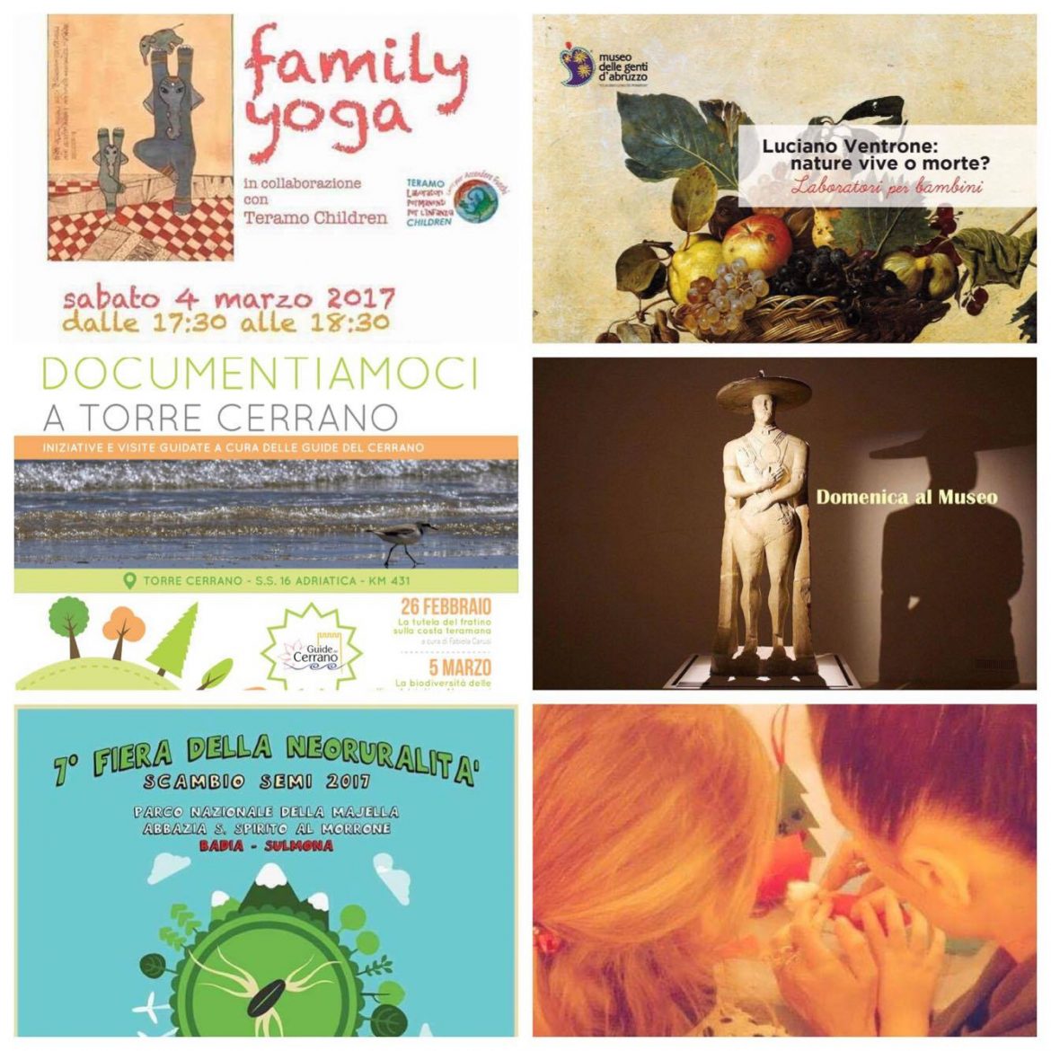 Eventi per famiglie in Abruzzo weekend 3 – 5 marzo 2017