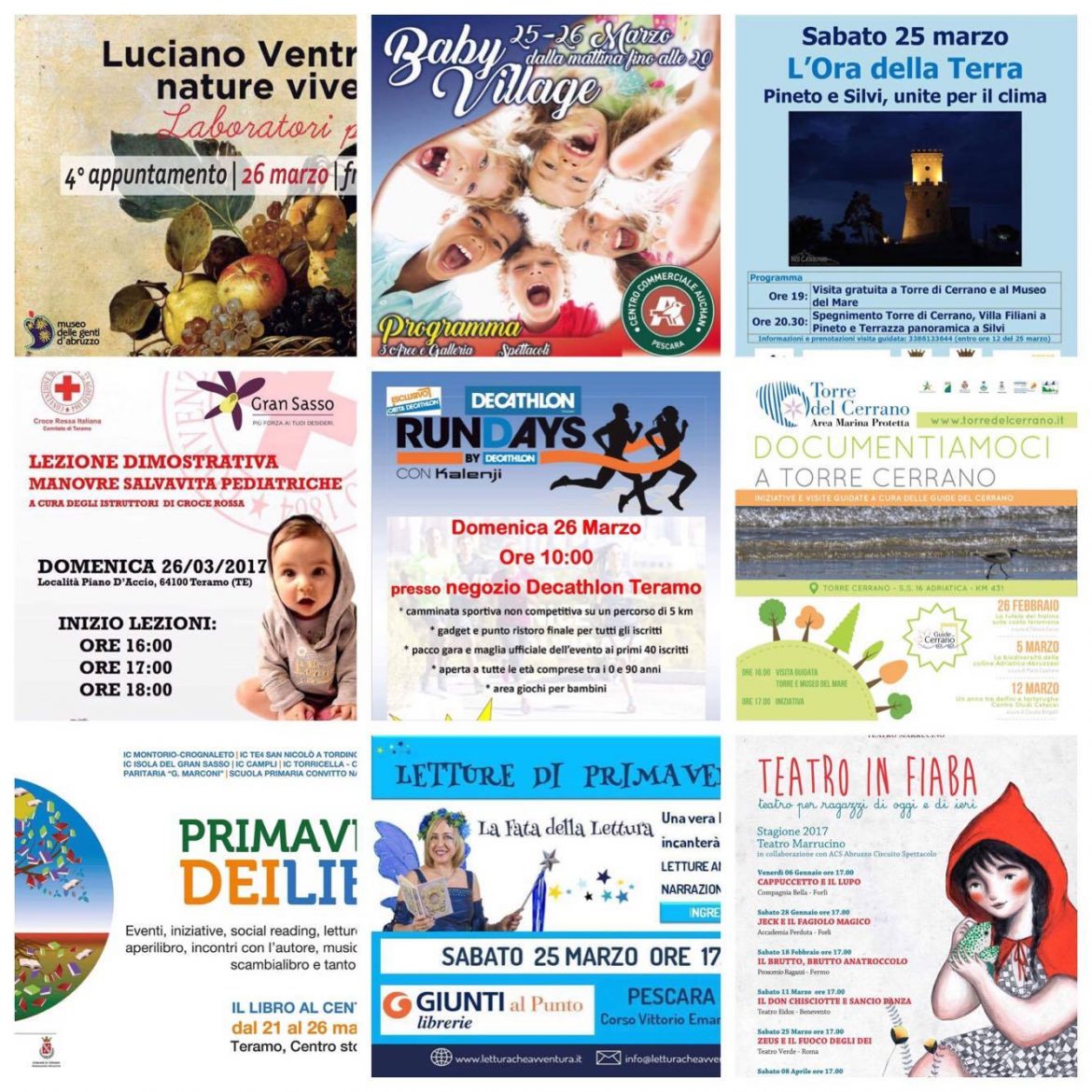 Eventi per famiglie in Abruzzo weekend 24 – 26 marzo 2017