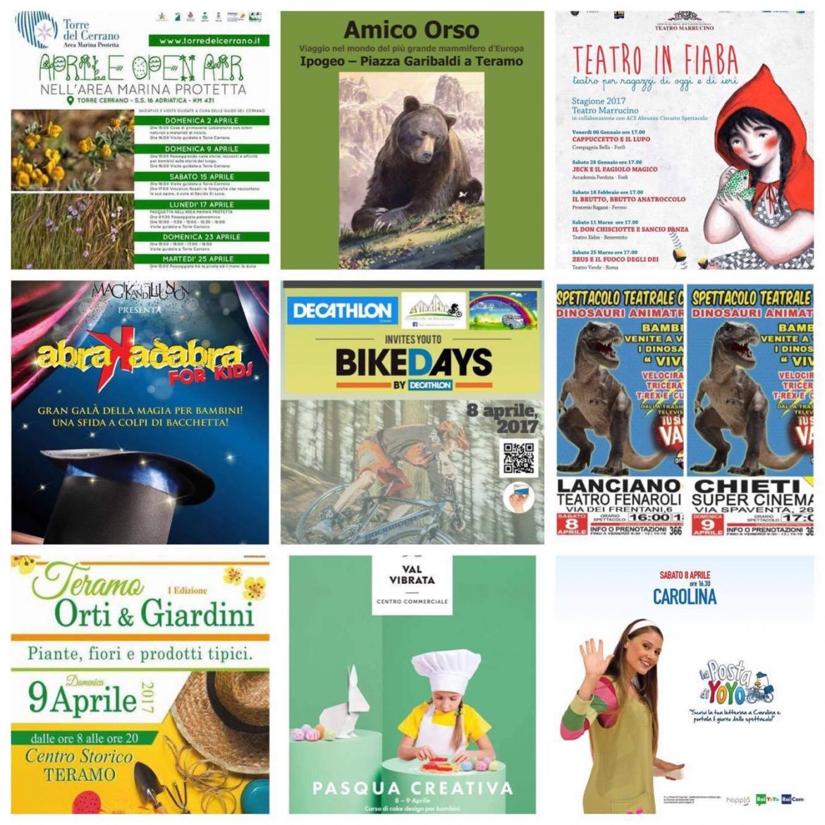 Eventi per famiglie in Abruzzo weekend 7 – 9 aprile 2017