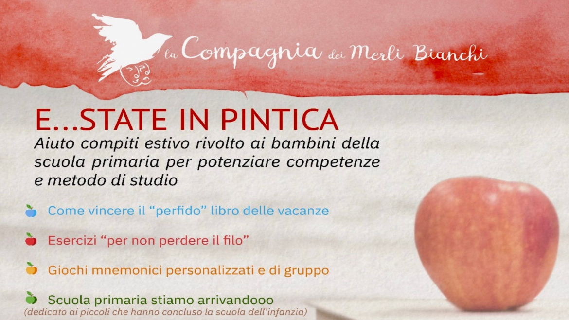 Estate in Pintìca: laboratorio estivo di aiuto compiti