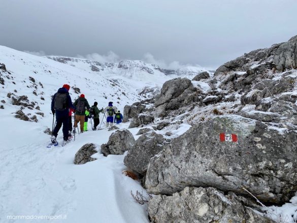 eliciaspolata a roccaraso ciaspolando in montagna
