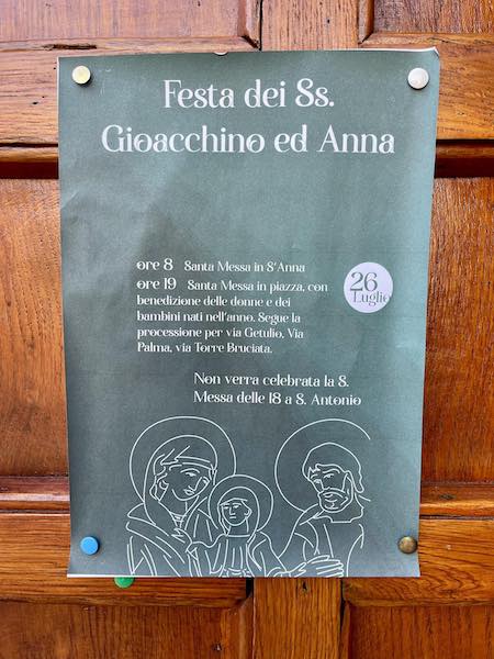 Sant'anna a Teramo benedizione delle donne incinte