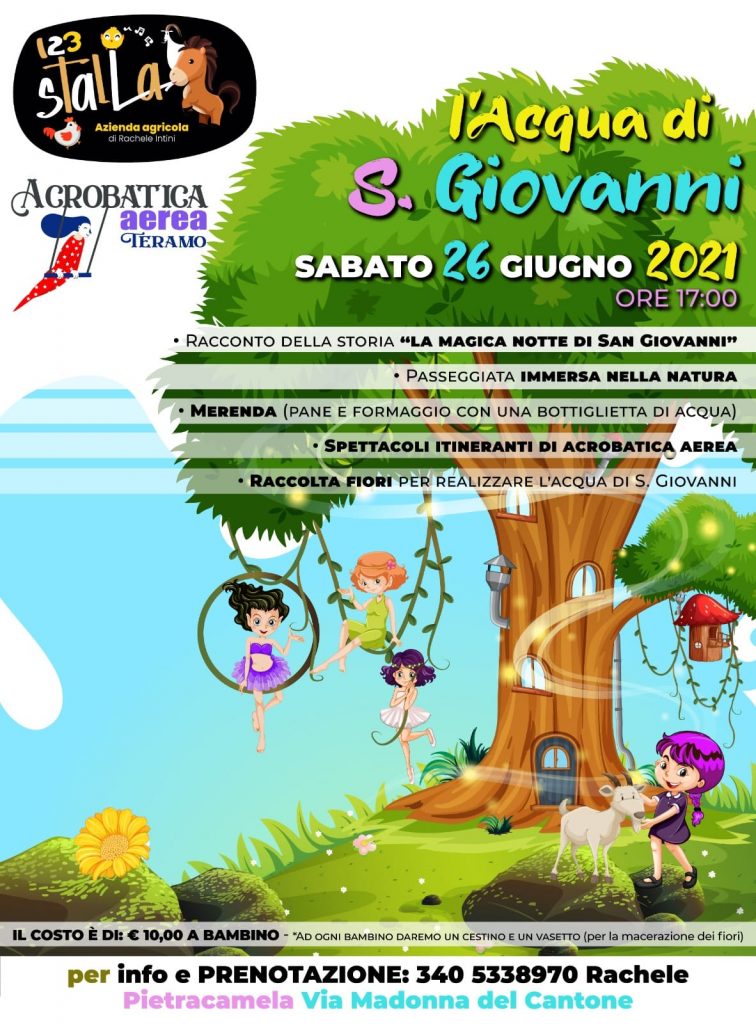 L'acqua di San Giovanni evento per bambini a Pietracamela