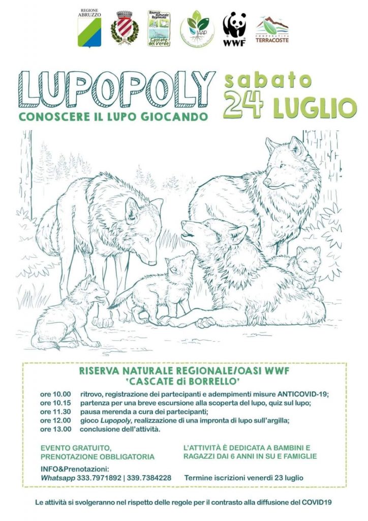Evento per bambini Cascate del Borrello