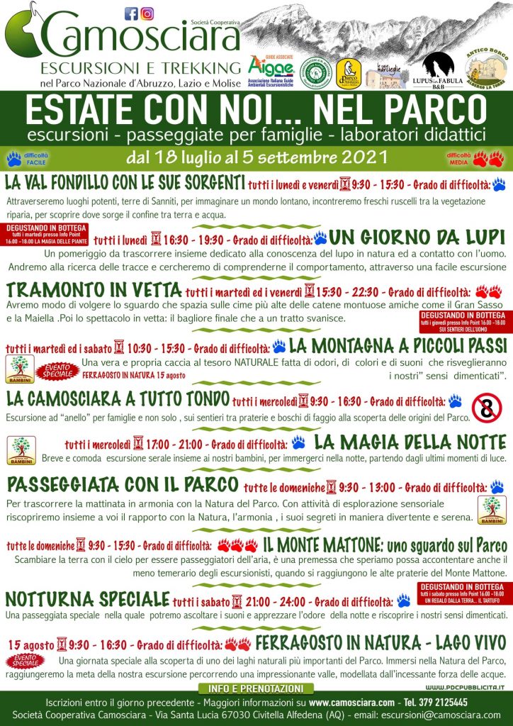 Eventi per bambini Camosciara a Civitella Alfedena