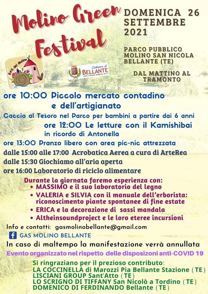 Molino Green Festival a Bellante