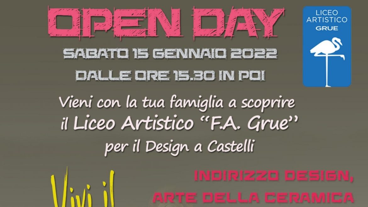 Liceo Artistico Grue di Castelli: Open Day e iscrizioni scolastiche