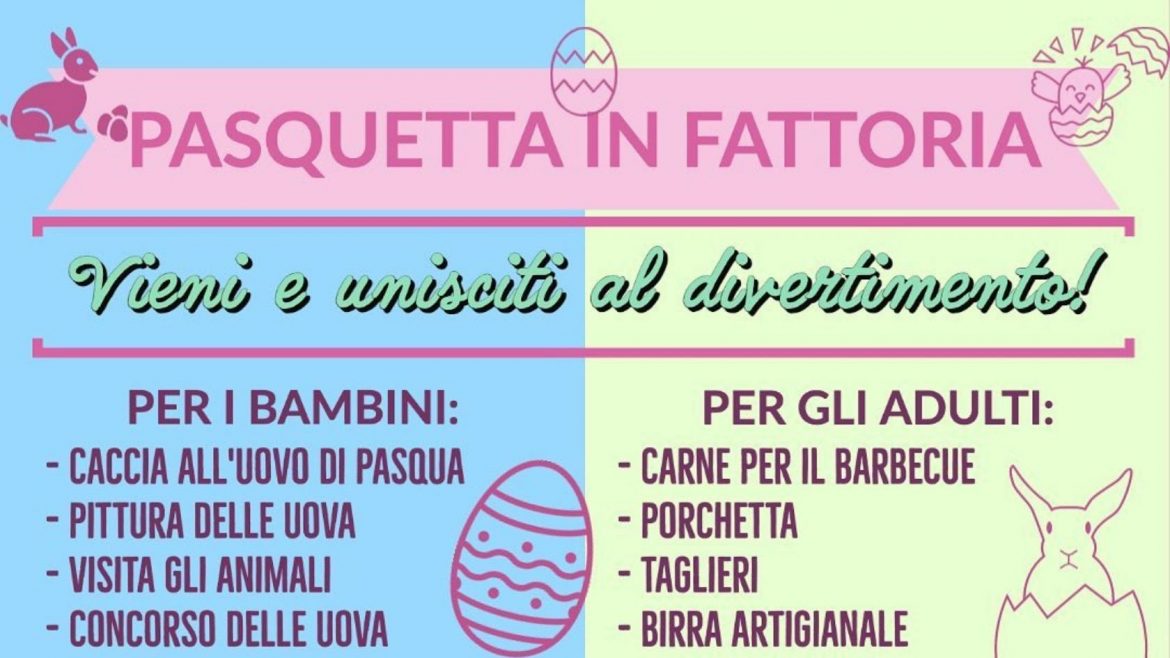 Pasquetta in Fattoria da Valle Magica con la Caccia alle Uova