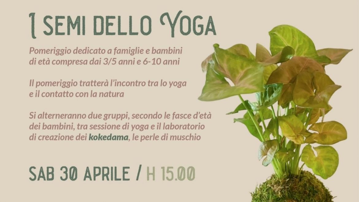 Yoga e kokedama da Casamè per grandi e piccini