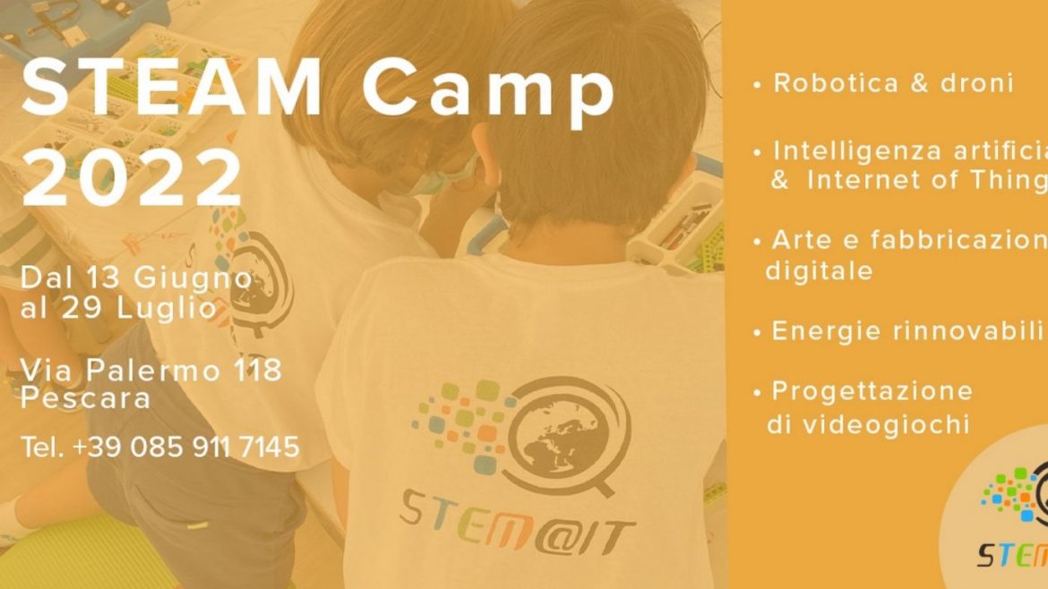 STEAM Camp 2022: campo estivo a Pescara