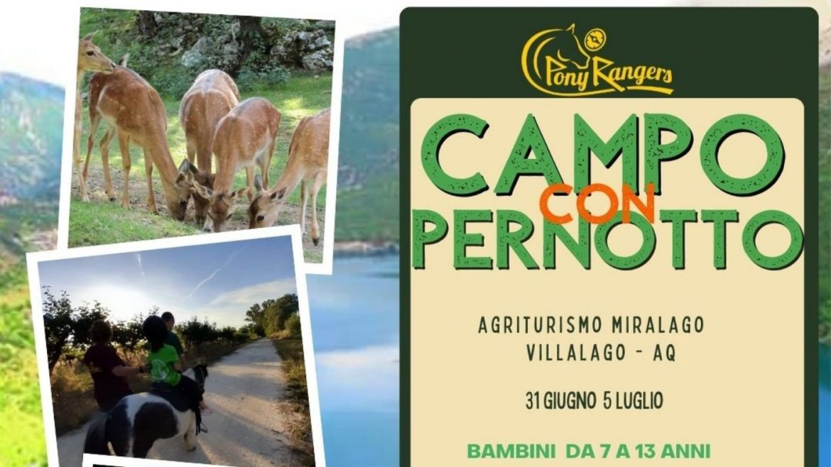 Campo estivo a Villalago con i cavalli di Pony Rangers
