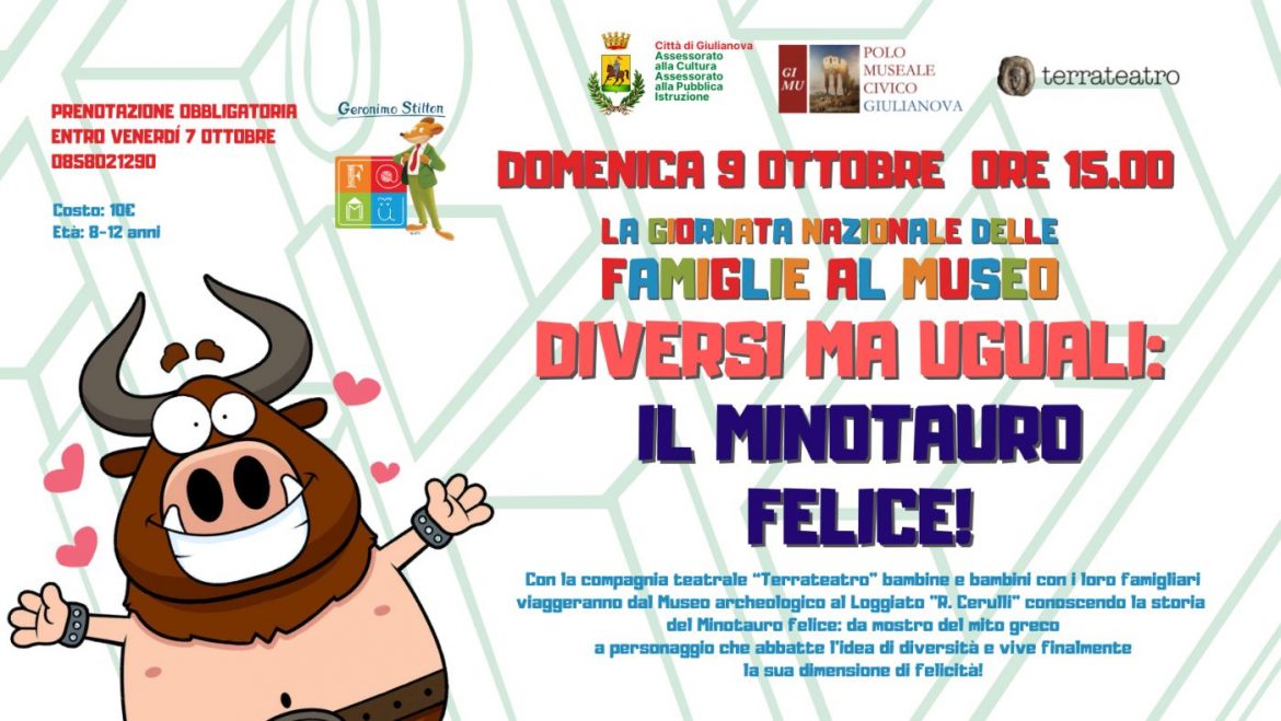 FAMU Famiglie al Museo a Giulianova con il Minotauro Felice