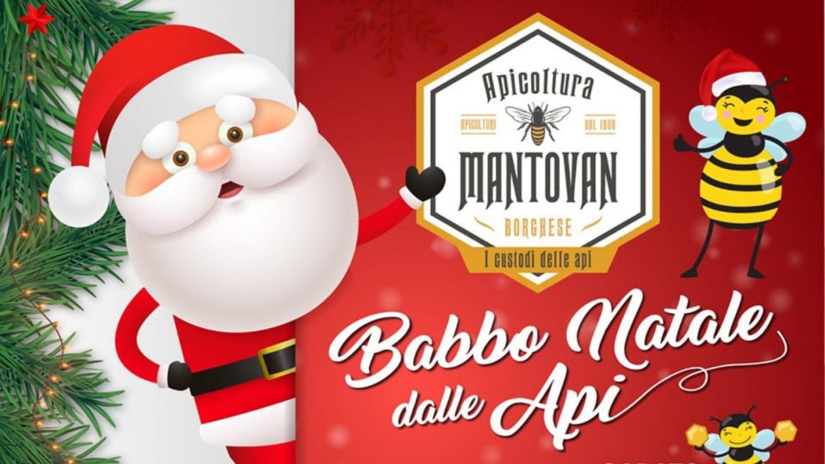 Apicoltura Mantovan con Babbo Natale dalle Api, visita e laboratorio di candele