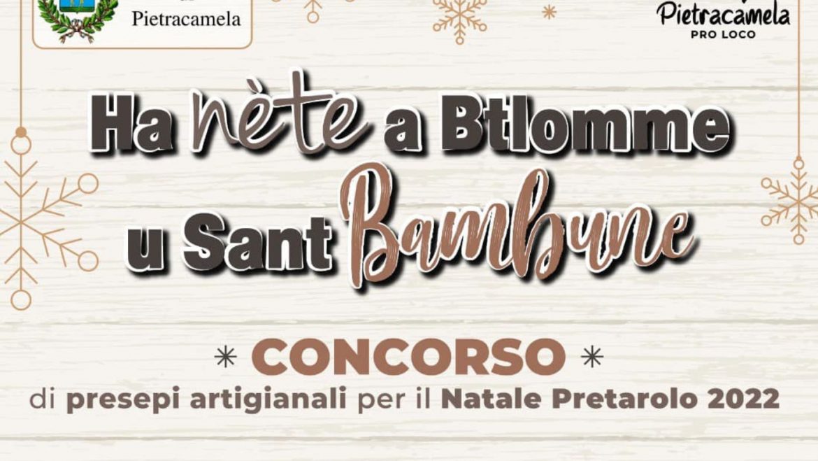 Concorso di Presepi Artigianali a Pietracamela per il Natale Pretarolo