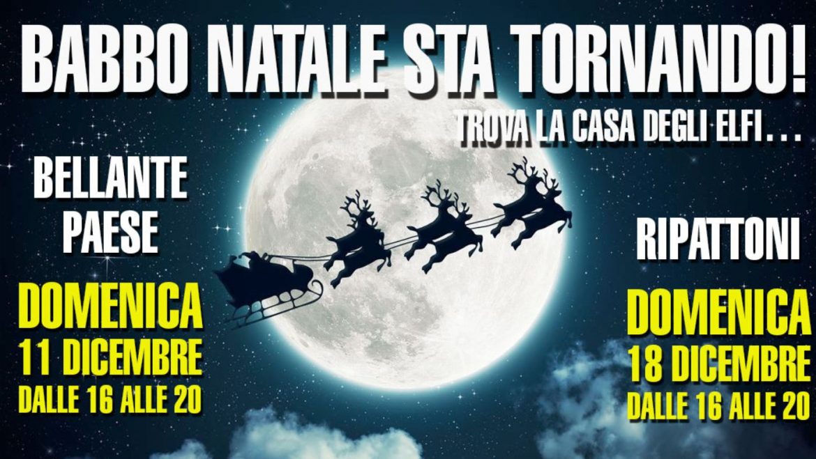 Babbo Natale a Bellante per la consegna dei regali