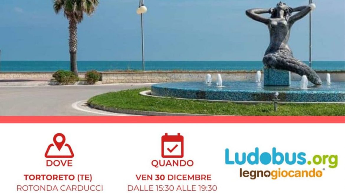 Ludobus natalizio a Tortoreto con i giochi di legno