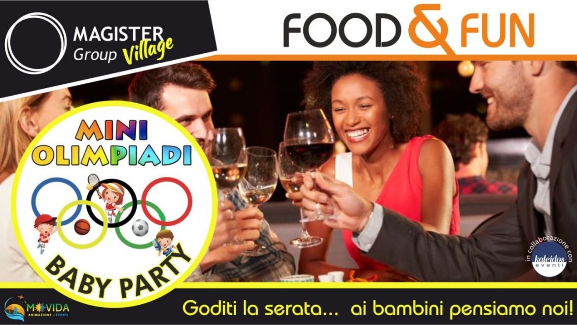 Baby Party a Montesilvano con Mini Olimpiadi al Magister Village