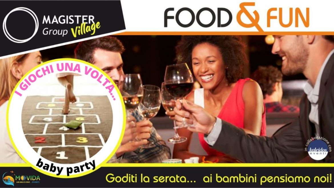 Cena e giochi di una volta per bambini a Montesilvano
