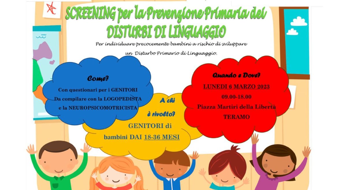 Screening per la prevenzione primaria dei disturbi del linguaggio a Teramo