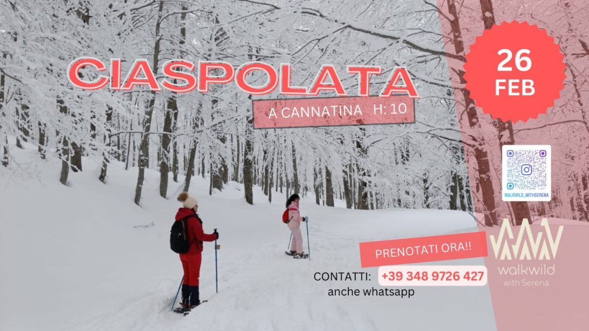 Ciaspolata nel bosco di Cannatina adatta ai bambini