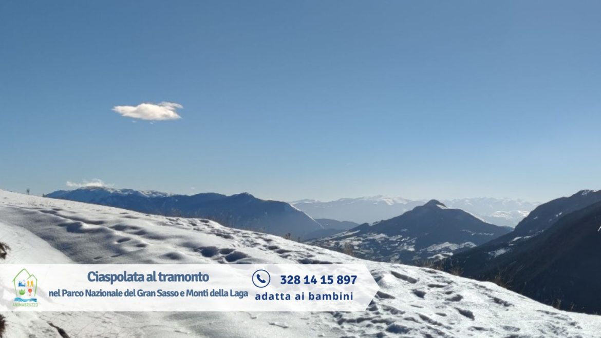 Ciaspolata nel Parco Nazionale del Gran Sasso adatta ai bambini 