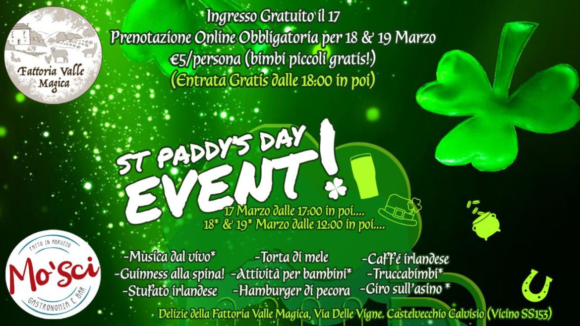 Festa di San Patrizio a Castelvecchio Calvisio adatta ai bambini
