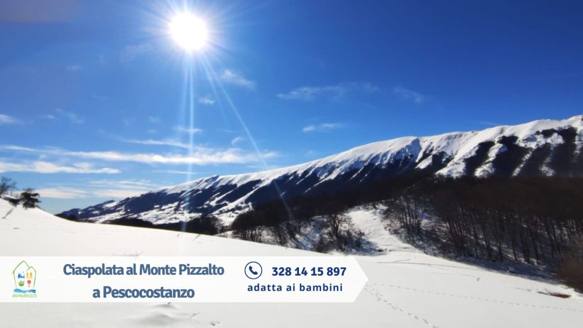 Ciaspolata al Monte Pizzalto adatta ai bambini