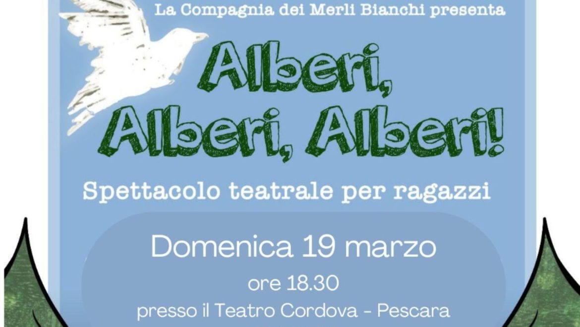 Spettacolo teatrale per famiglie a Pescara con i Merli Bianchi