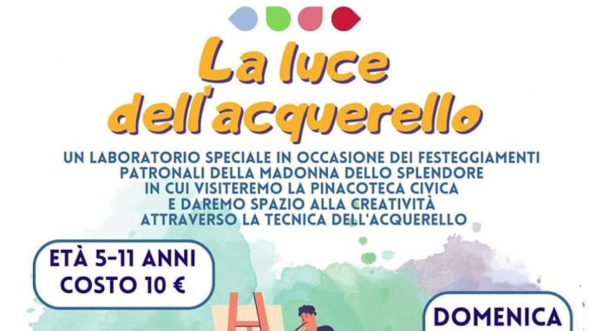 Laboratorio di acquerello per bambini a Giulianova di GiocaCultura