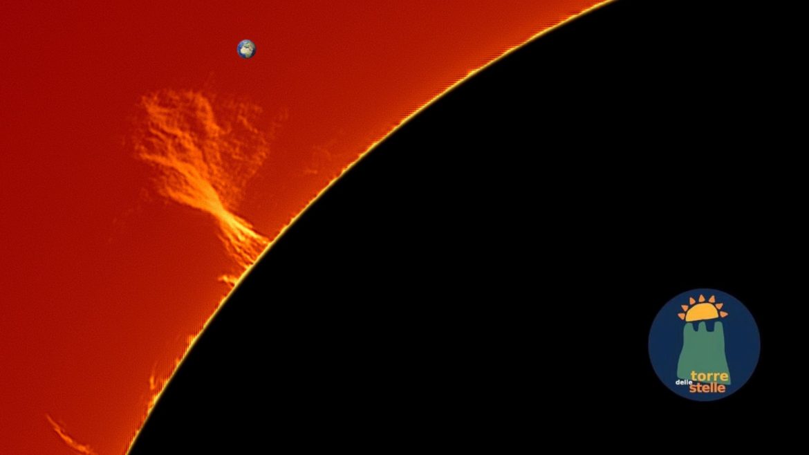 Osservazione del Sole ad Aielli alla Torre delle Stelle