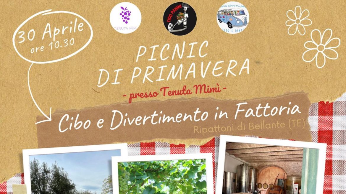 Picnic di Primavera da Tenuta Mimì con visita in fattoria e giochi