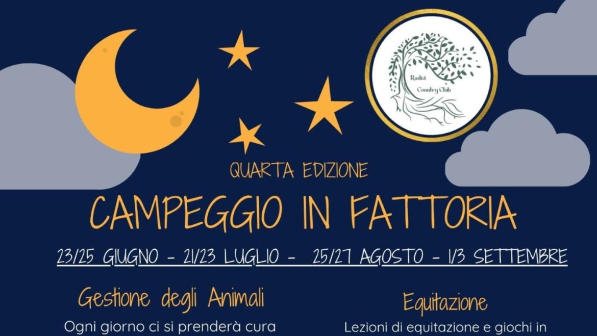 Campeggio in Fattoria a Pescara per l’estate 2023