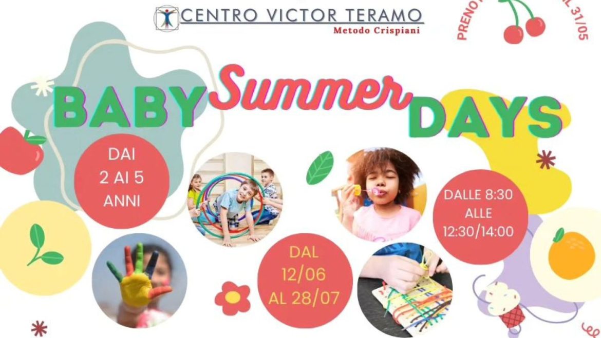 Campi estivi a Teramo e Mosciano Sant’Angelo i Baby Summer Days