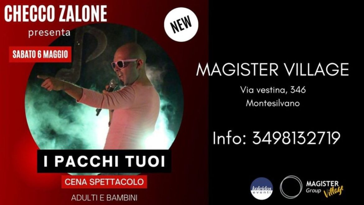 Checco Zalone (il sosia) presenta I Pacchi Tuoi a Montesilvano