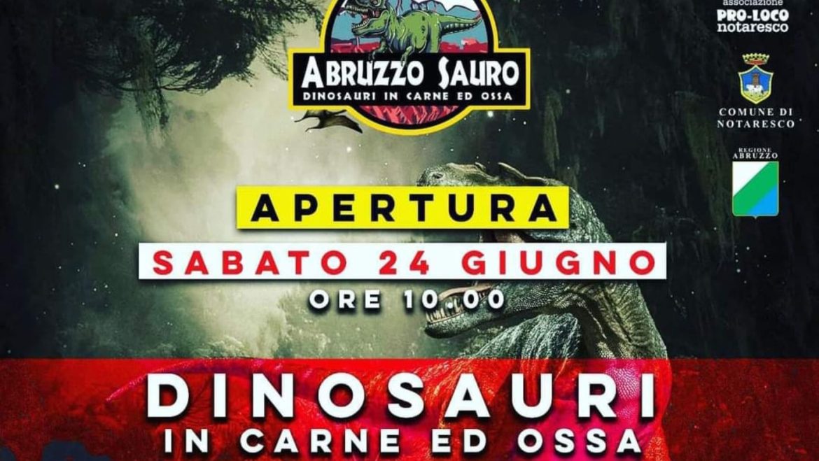 Abruzzosauro 2023 dinosauri a Notaresco seconda edizione
