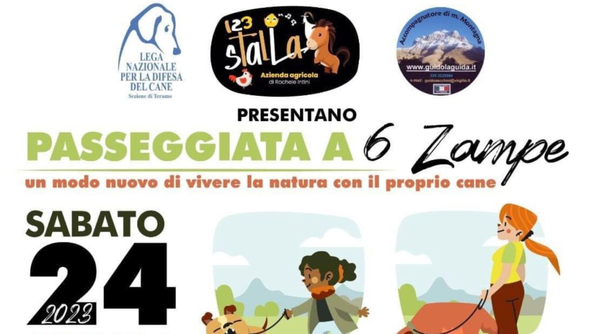 Passeggiata a 6 zampe 2023 a Pietracamela con l’Acqua di San Giovanni 