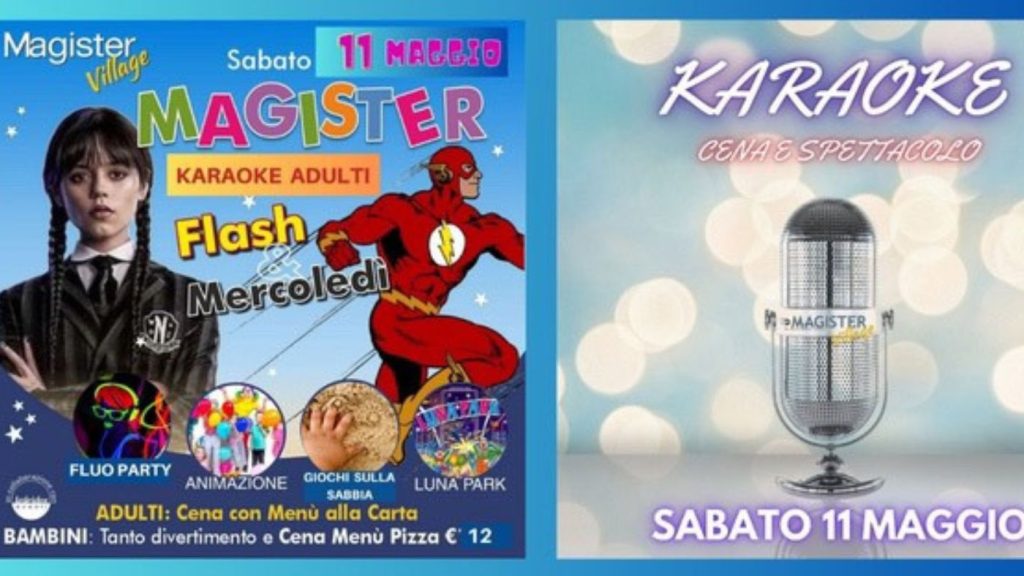 A cena con i personaggi a Montesilvano a Pescara