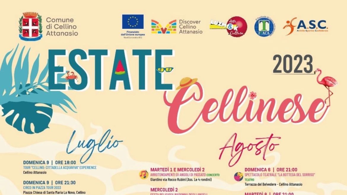 Estate Cellinese 2023 a Cellino Attanasio spettacoli, musica e sagra