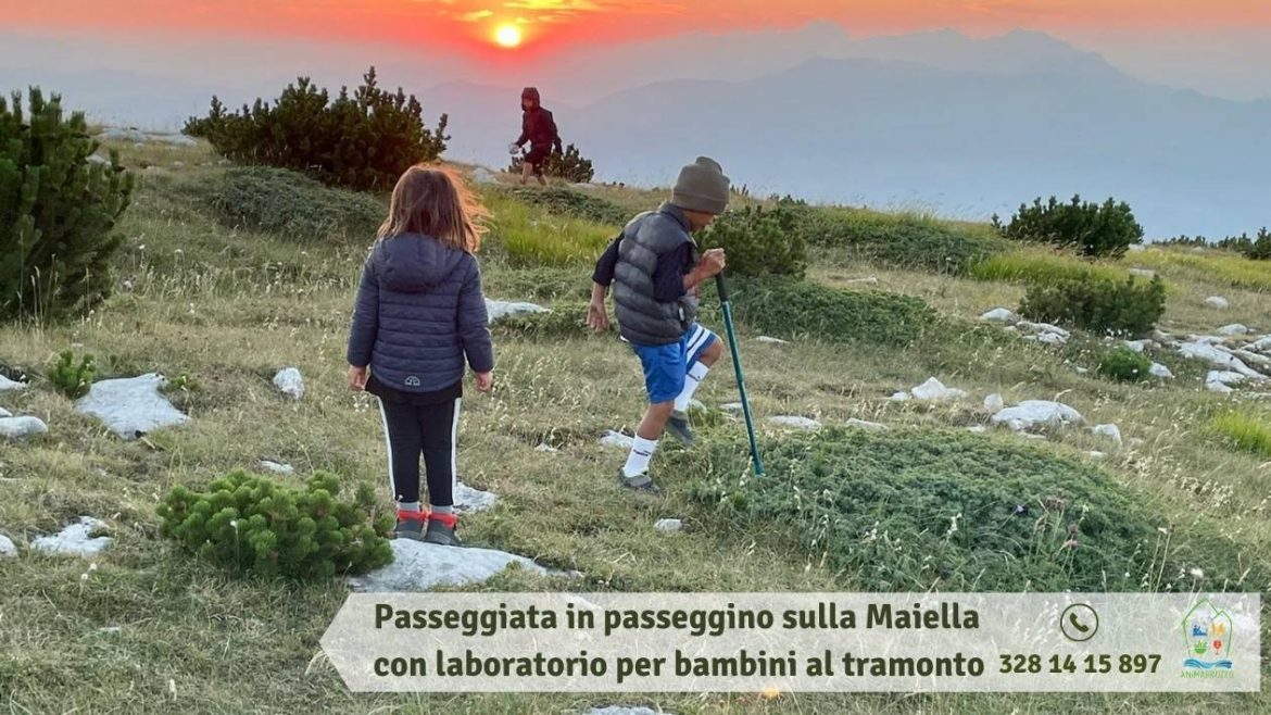 Passeggiata in passeggino e laboratorio per bambini sulla Maiella