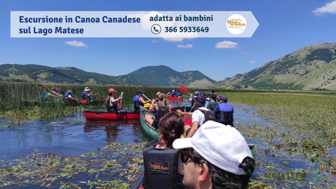 Escursione in Canoa Canadese sul Lago Matese con Molise Avventura