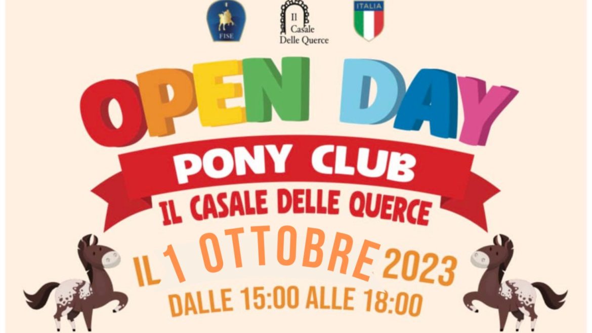 Il Casale delle Querce Open Day Pony Club per bambini e ragazzi