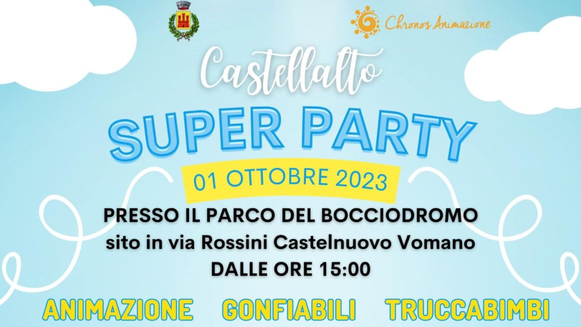 Super Party Festa per i bambini a Castelnuovo Vomano