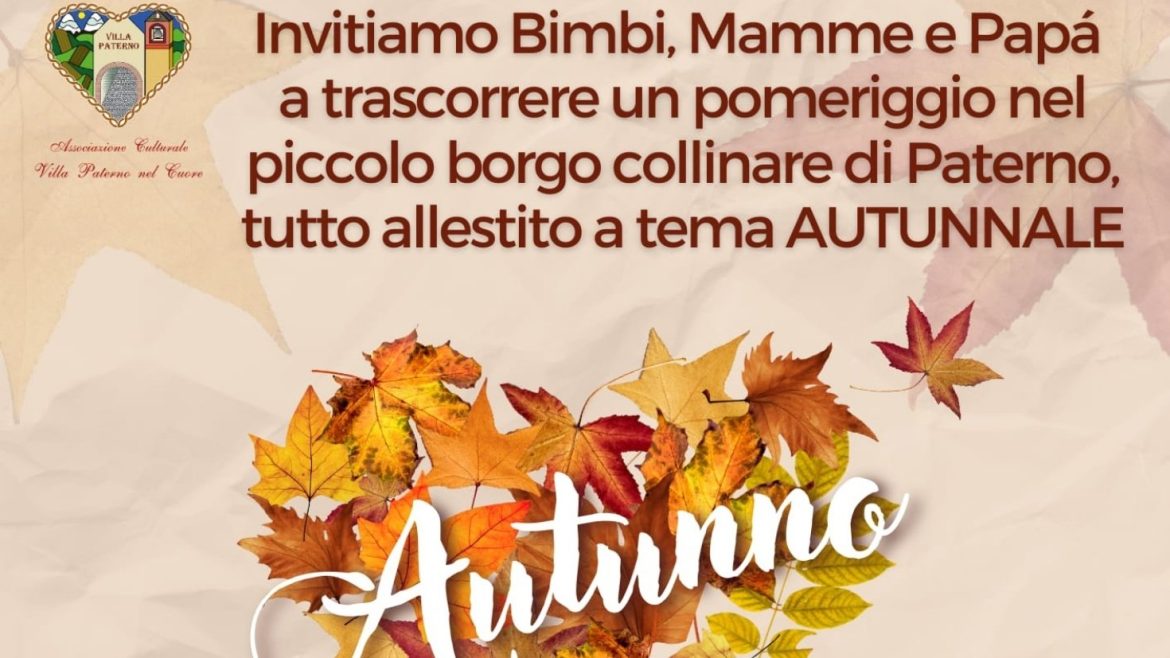 Festa d’Autunno a Paterno laboratori, ballon art, area food