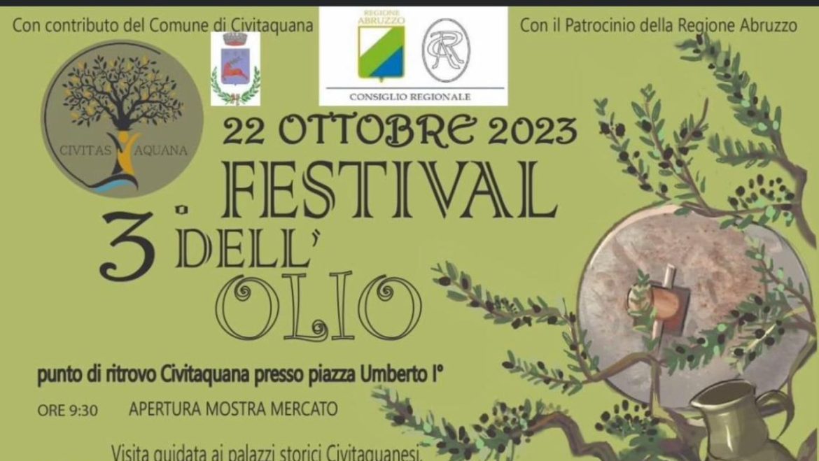 Festival dell’Olio a Civitaquana stand, danze e battesimo del Pony