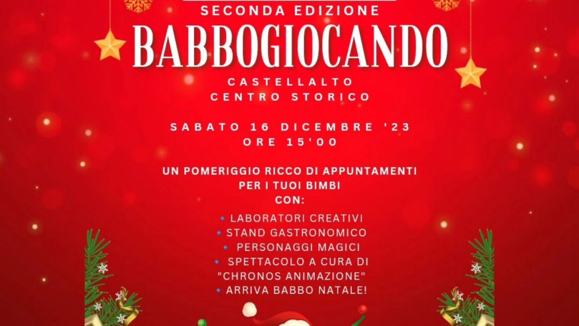 Babbogiocando 2023 a Castellalto laboratori, spettacoli e stand